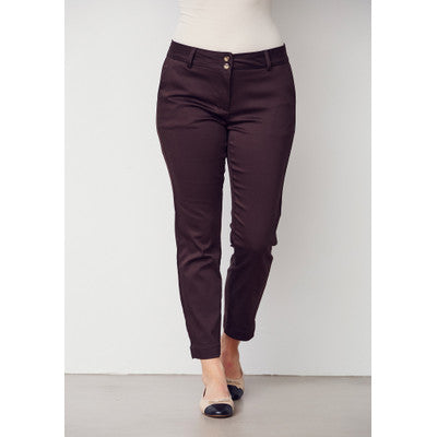 Isay Byxa-Mörkbrun-Chino Pant