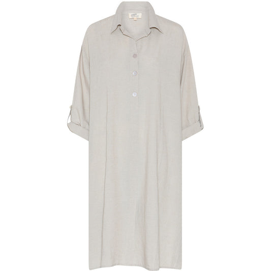 DNY- Button Linen Dress PLUSSIZE