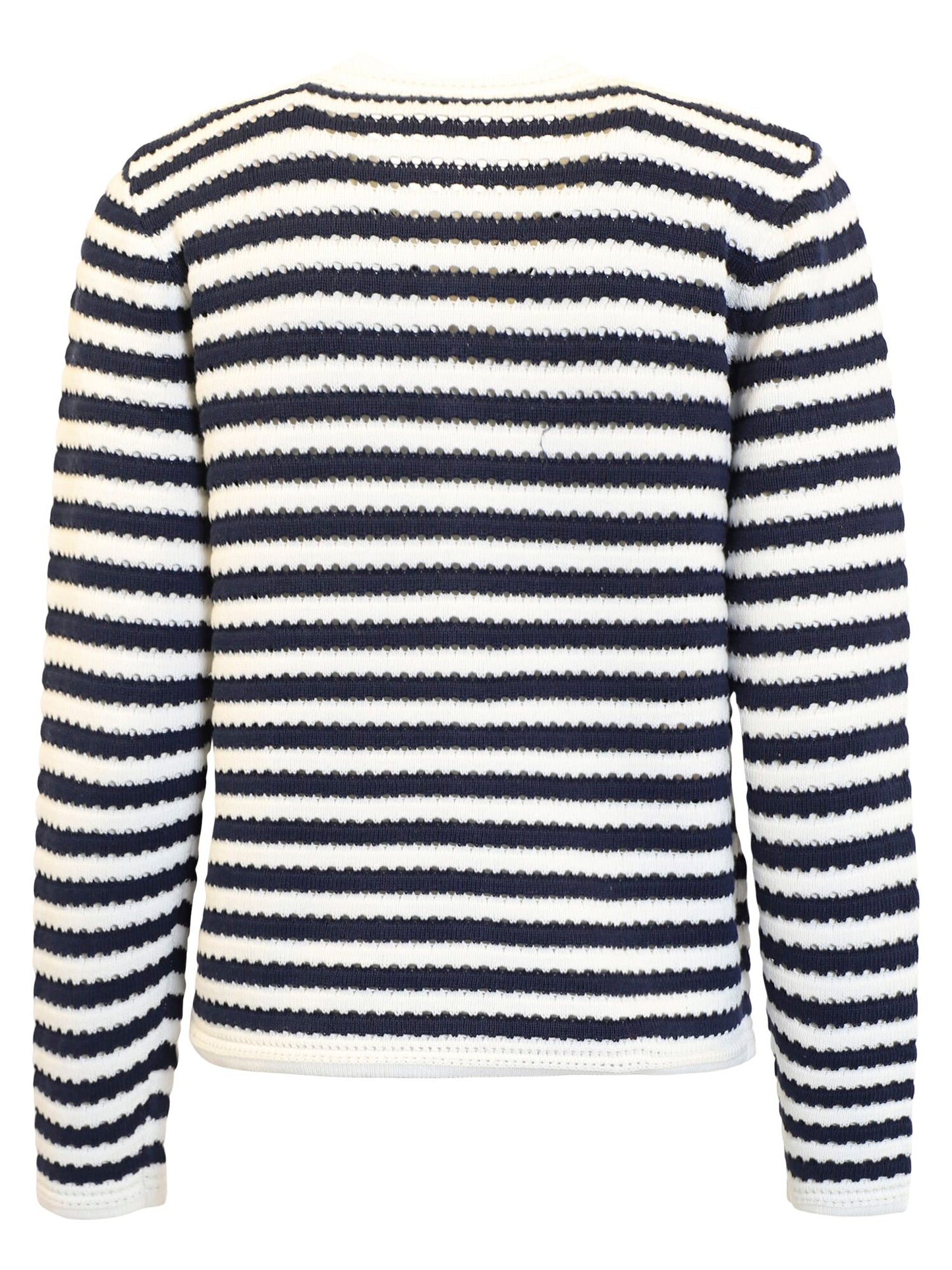 Signature- Cardigan Randig Blå/Offwhite