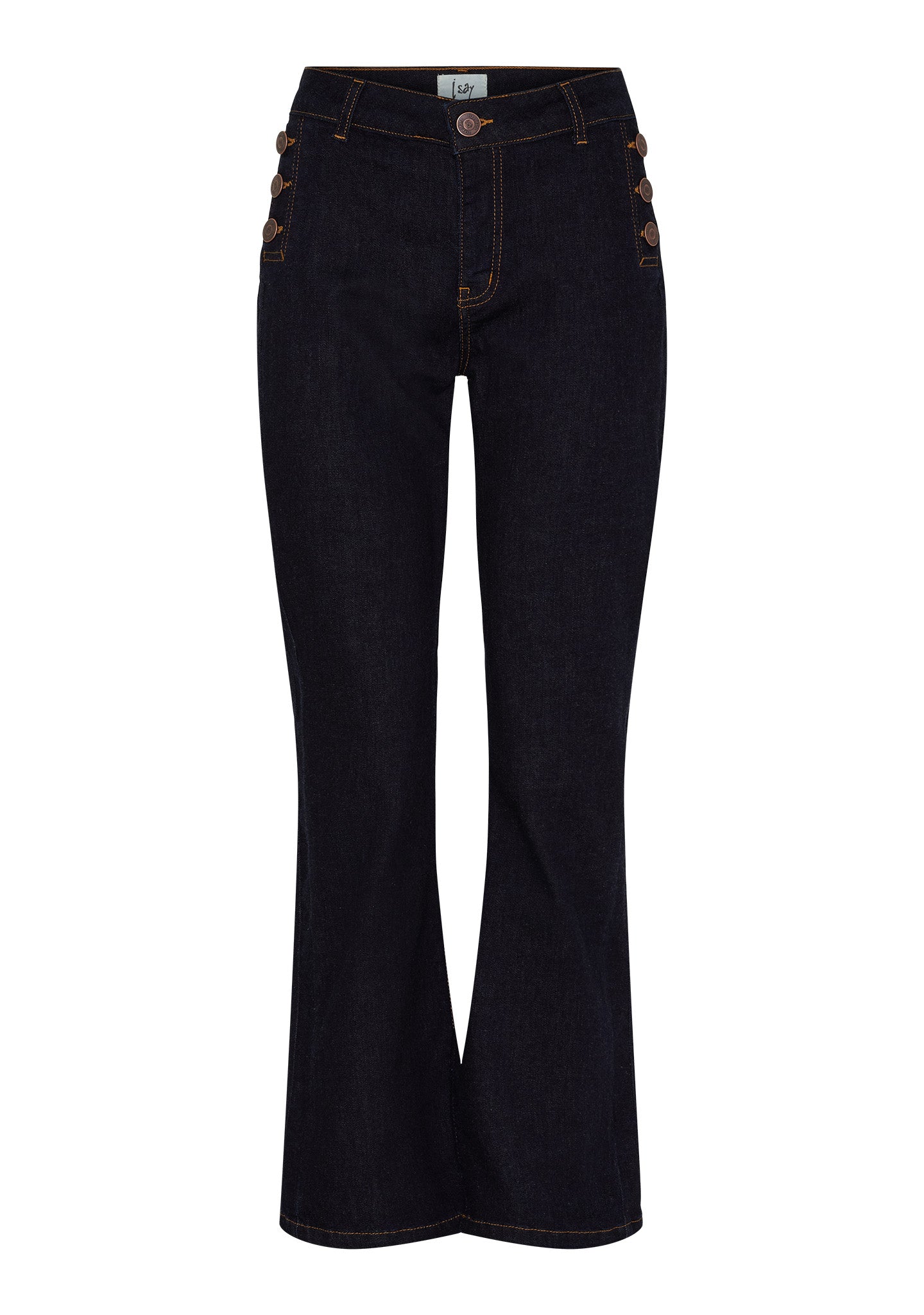 Isay Como Button Jeans - unwashed Denim