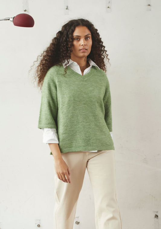 Isay-Anna s/s V-ringad Pullover