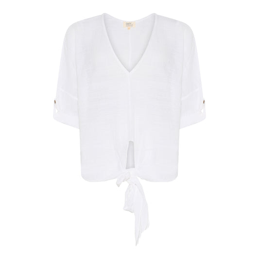 DNY- V-Neck Gage Blouse-PLUSSIZE
